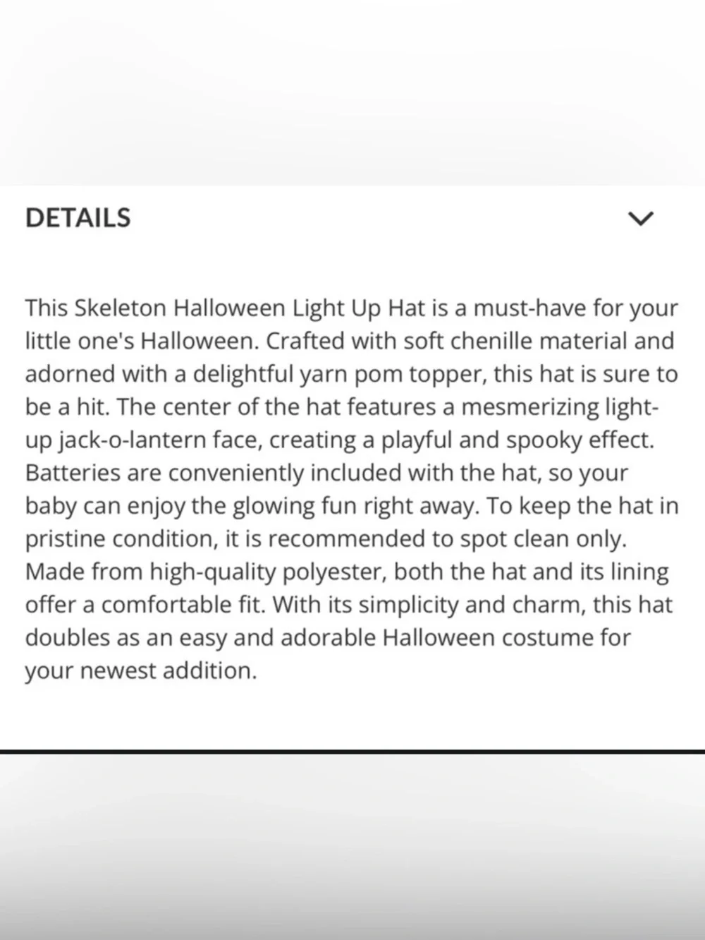 Skeleton Halloween Light Up Hat